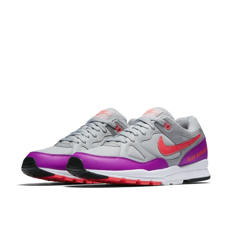 Nike Air Span 2 Wolf Grey Solar Red Vivid Purple Wolf Grey/Solar Red-Vivid Purple-White (AH8047-009)