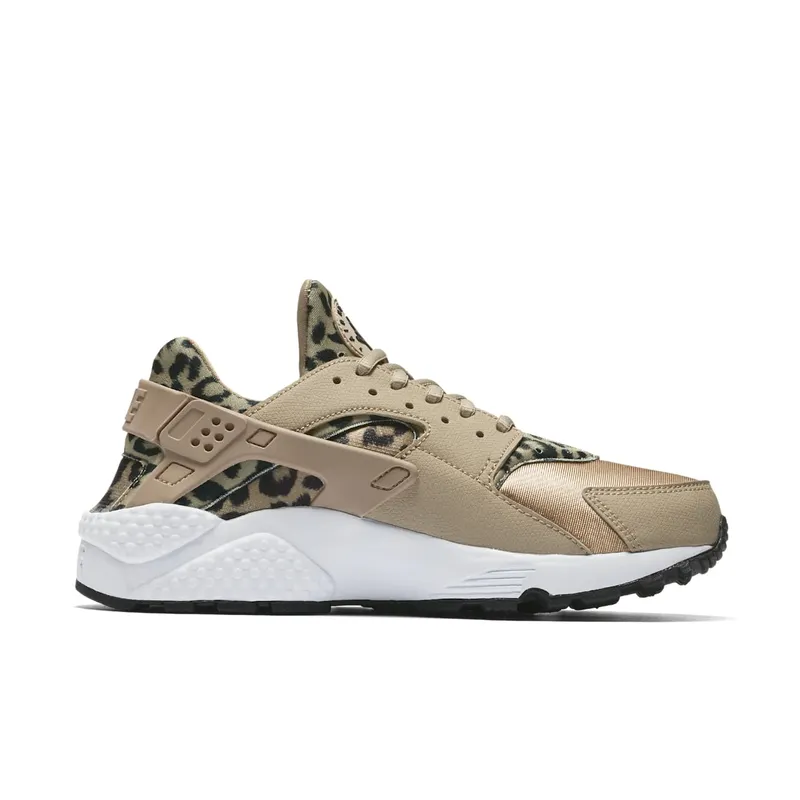 Nike Air Huarache Run Leopard (W) Khaki/Black-White (725076-200)