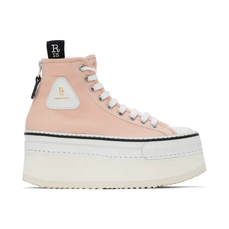 R13 Pink Platform High-Top Sneakers (R13S0071-PNK)