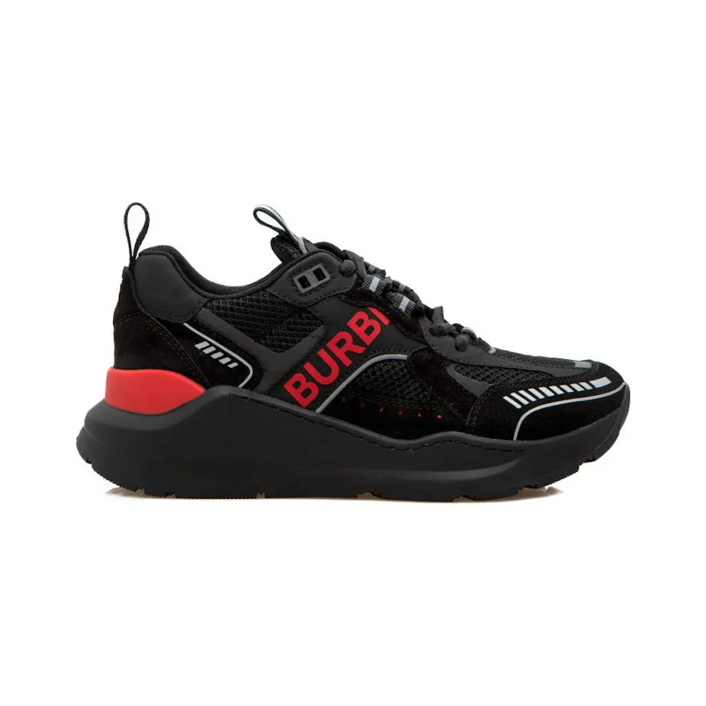 Burberry Suede and Mesh Black Bright Red (8057350)