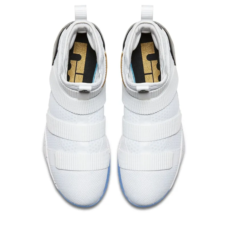 Nike LeBron Zoom Soldier 11 Court General White/Metallic Gold-Black (897644-101)
