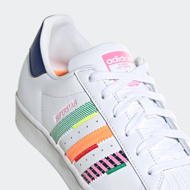 Adidas Superstar Cloud White / Night Sky / Green (GW9783)