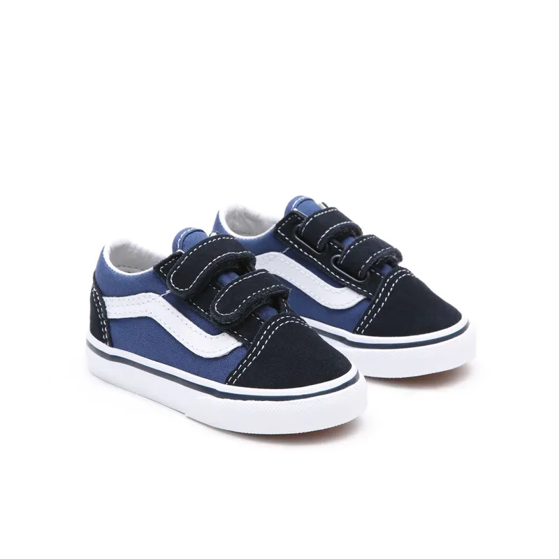 Vans Baby Navy & Blue Old Skool V Sneakers (VN000D3YNVY1)