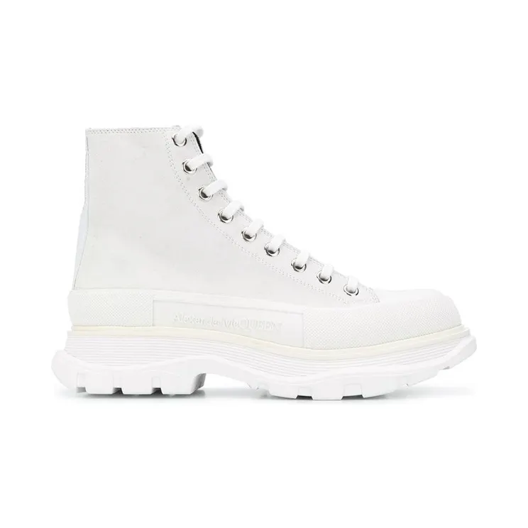 Alexander McQueen Tread Slick Boot Leather White (627206WHBGN)
