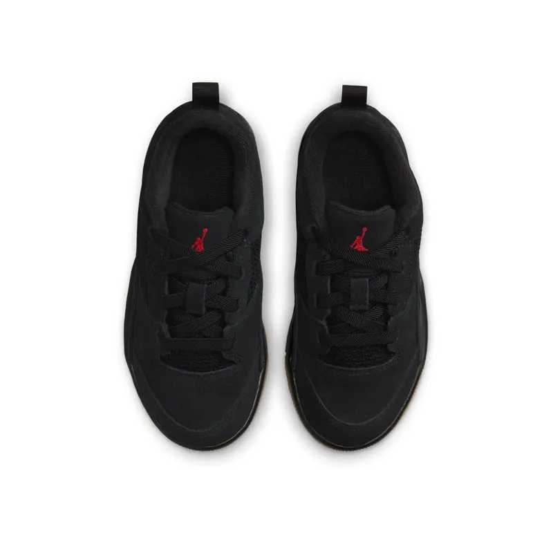Jordan Flight Court Black Gum Medium Brown Varsity Red (HF3332-001)