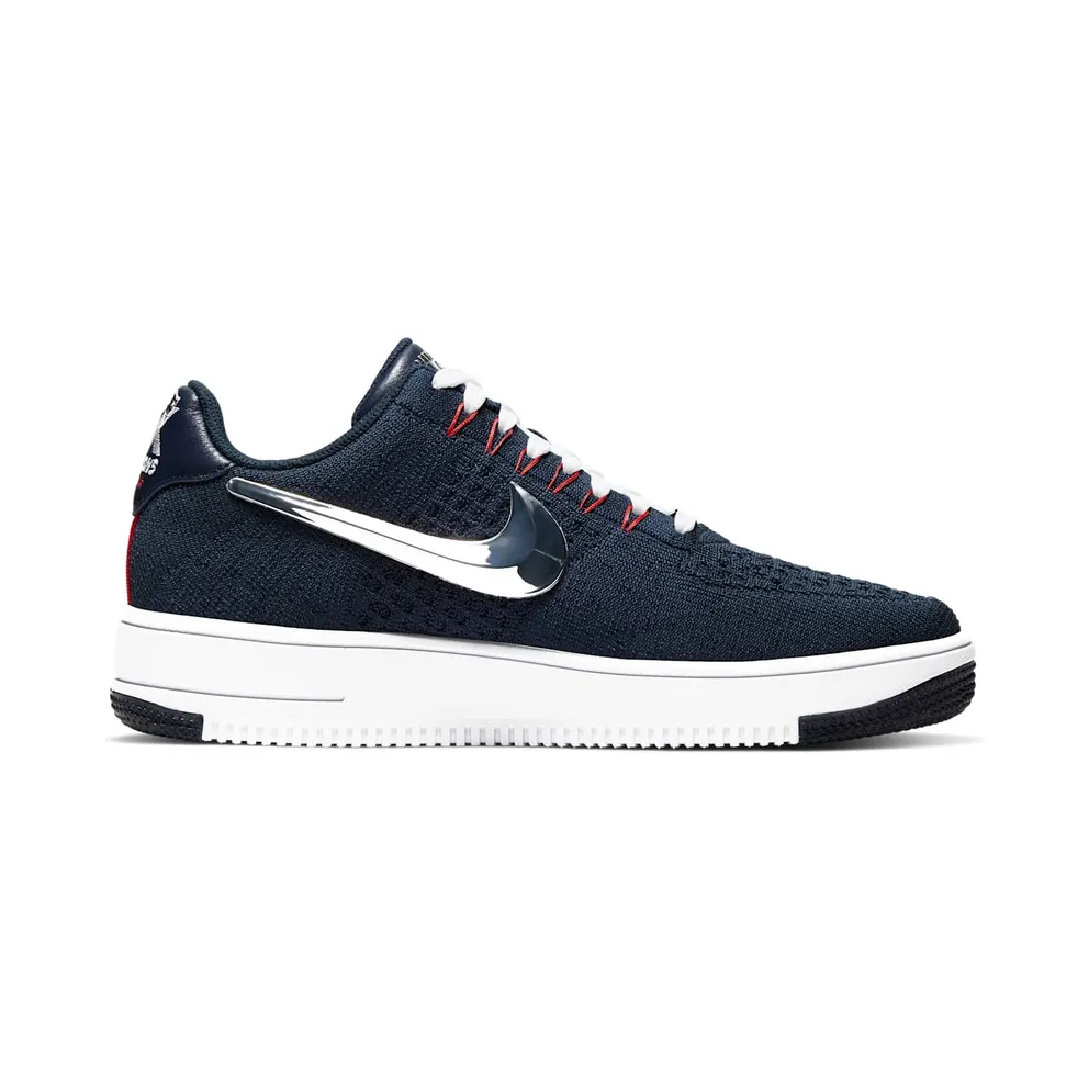 Nike Air Force 1 Ultra Flyknit Patriots 6X Champs College Navy/University Red-White-Chrome (CU9335-400)