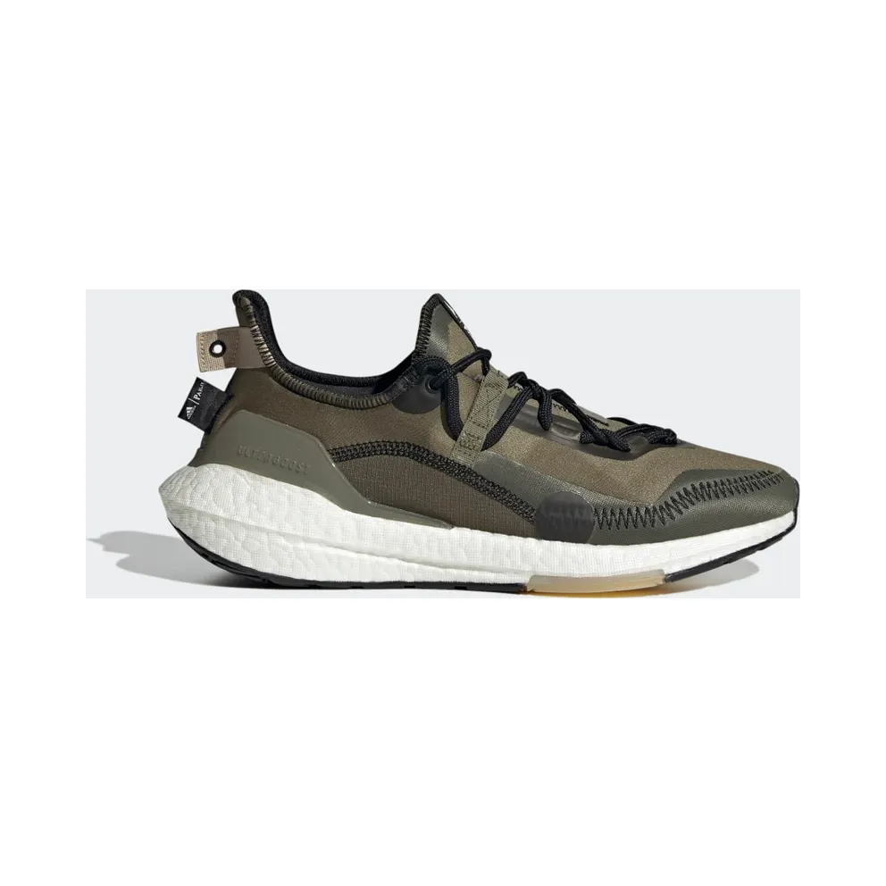 adidas Ultraboost 21 x Parley Laufschuh Focus Olive / Core Black / Orbit Green (G55649)