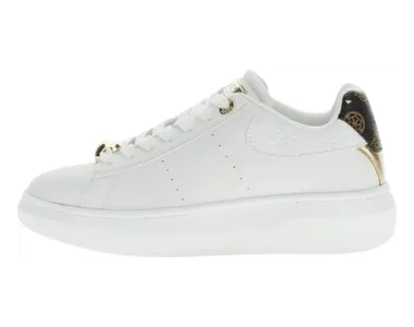 GUESS USA Fireup genuine-leather sneakers – Zwart (FLTFRELEA12)