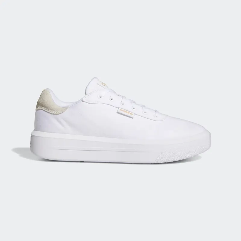 Adidas Court Platform CLN Cloud White / Gold Metallic / Core Black (GZ1689)
