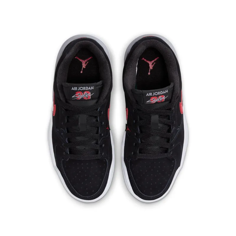 Jordan Stadium 90 Black White Cement Grey Fire Red (FZ4185-010)