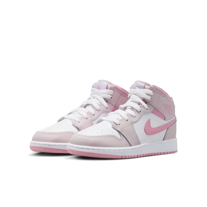 Jordan 1 Mid GS “Pearl Pink” (DQ8423-600)