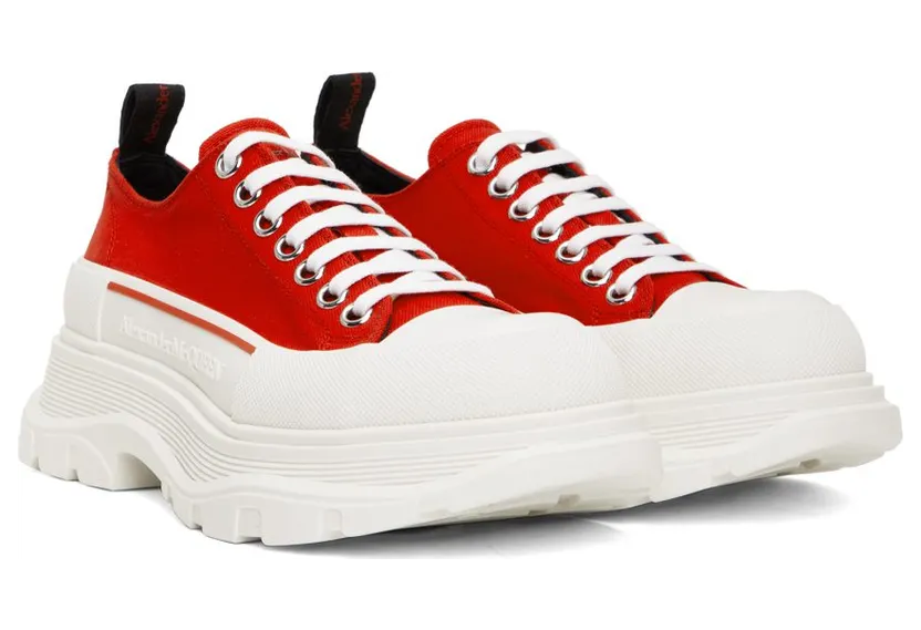 Alexander McQueen Red Tread Slick 6487 LUST RED/WHI/LU (705660W4L51) (4)