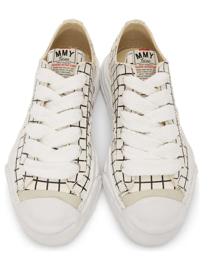 Miharayasuhiro White & Black Hank Low Sneakers (A08FW721) (5)