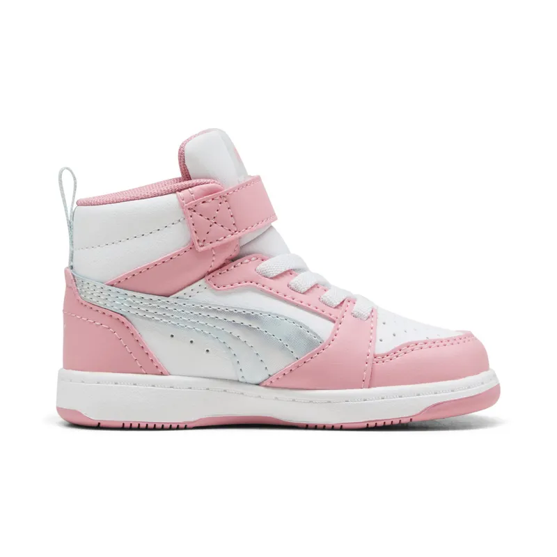 Puma Rebound V6 Mid Space Belle “Sea Glass / Pinkscape / Puma White” (402769_01)
