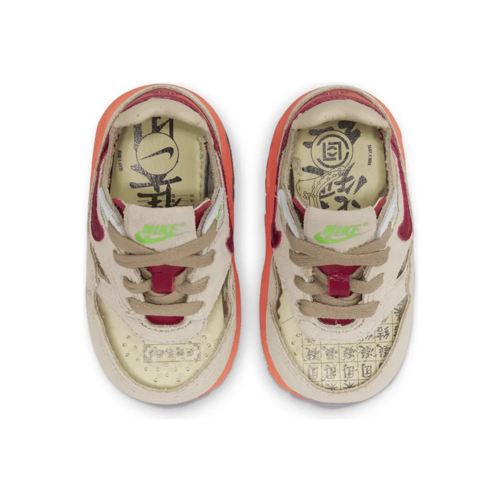 Nike Air Max 1 CLOT Kiss of Death (2021) (TD) – “Net / Deep Red / Orange Blaze” (DH2492-100)
