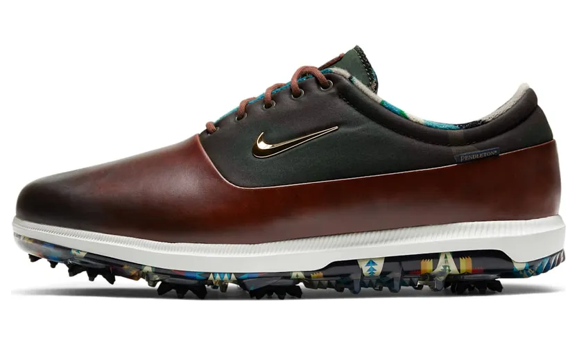Nike Air Zoom Victory Tour Seamus Golf “Infinite Sable / Spruce Aura / Black / Metallic Gold” (CK6352-200)