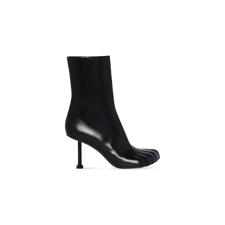Balenciaga Fetish 80mm Bootie Black Sheepskin (678892WBCW01000)