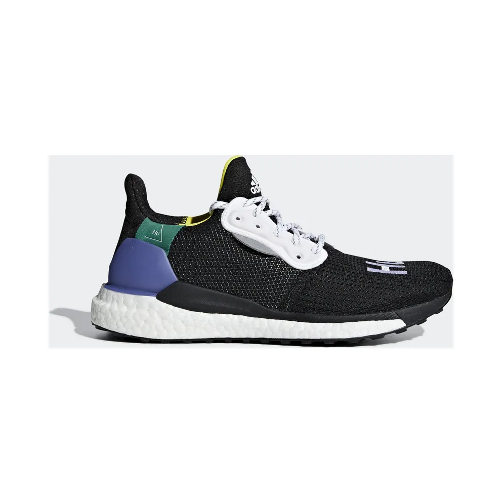 adidas Solar Hu Glide Pharrell Core Black (W) Core Black/Cloud White/Bright Cyan (CG6736)