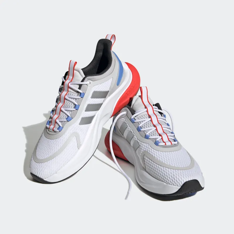 Adidas Alphabounce+ Sustainable Bounce Lifestyle Running Cloud White / Silver Metallic / Blue Fusion (HP6139)