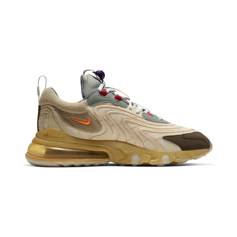 Nike Air Max 270 React ENG Travis Scott Cactus Trails Light Cream/Dark Hazel-Mica Green-Starfish (CT2864-200)