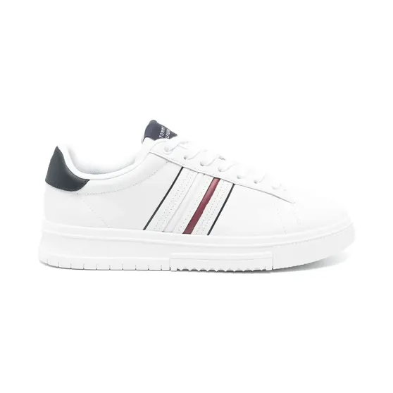 Tommy Hilfiger Leren met logo-reliëf “White” (FM0FM05406)