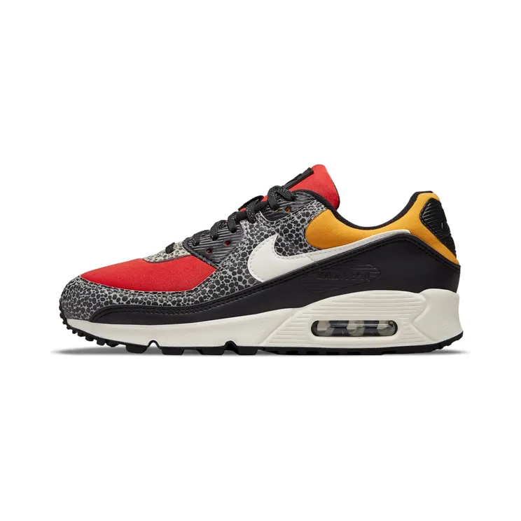 Nike Air Max 90 SE Safari “Black / Chile Red / Pollen / Phantom” (DC9446-001)