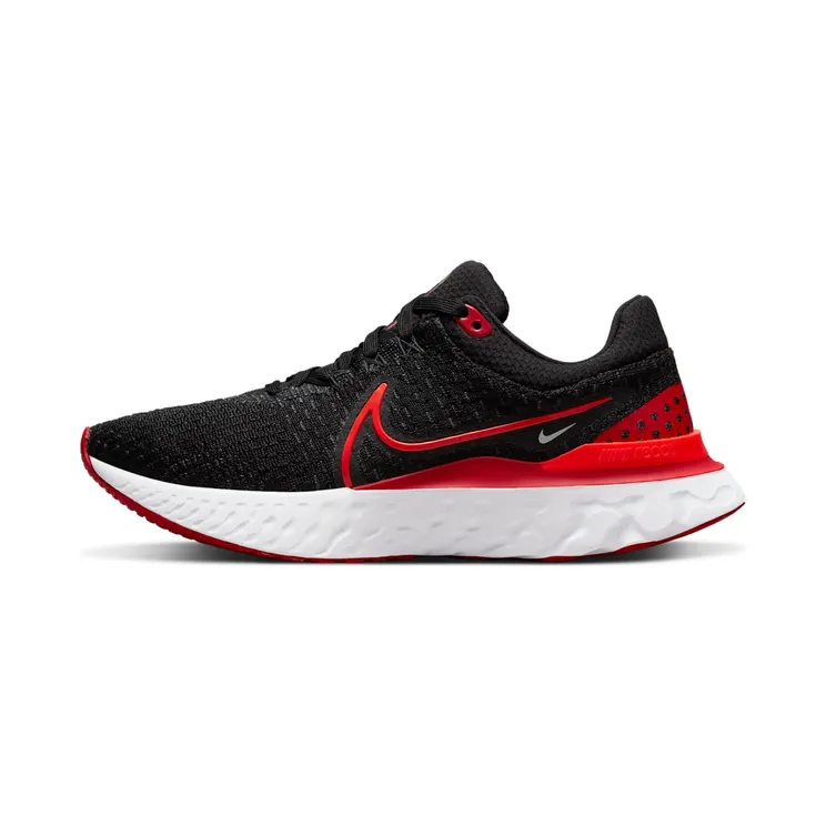 Nike React Infinity Run Flyknit 3 (straat) “Black / University Red / White / Bright Crimson” (DD3024-008)
