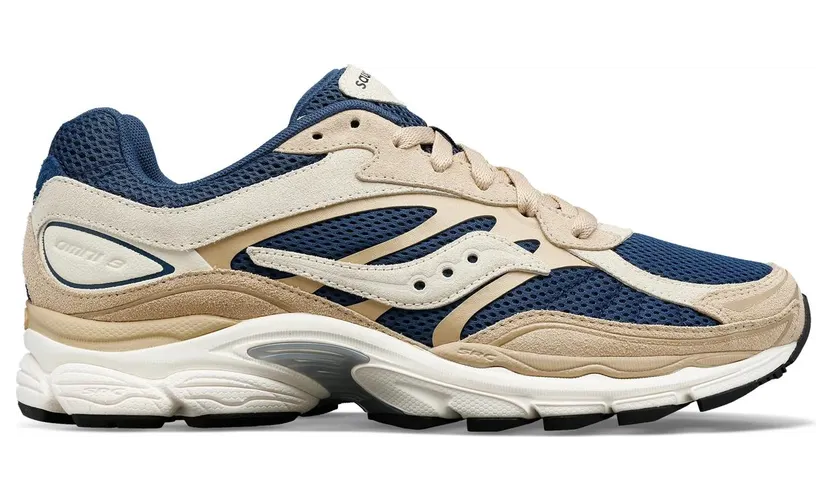 Saucony ProGrid Omni 9 Premium Beige Navy Blue (S70740-4)