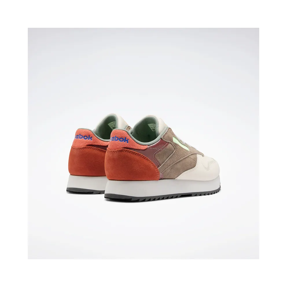 Reebok Classic Leather Ripple Shoes Ceramic Pink / Boulder Grey / Twisted Coral