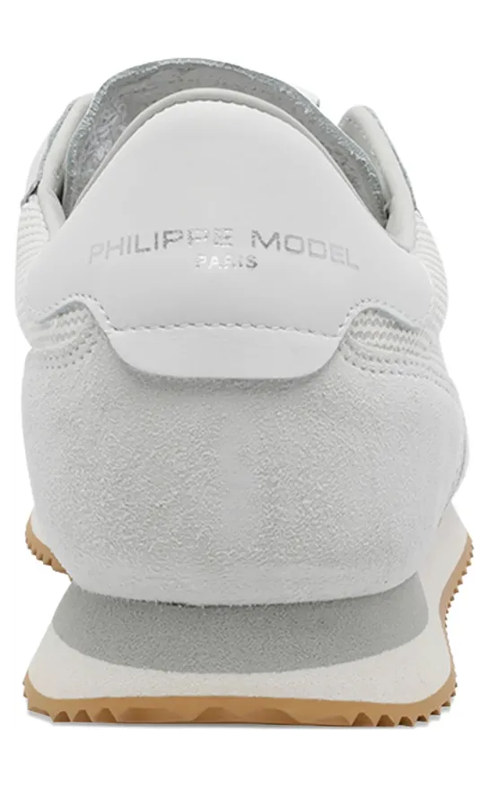 Philippe Model Blville Suede Low “White/Grey” (BVLU W011) (2)