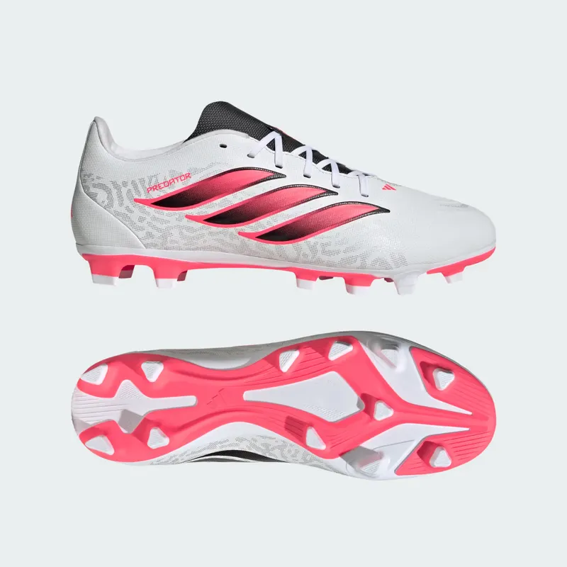 Adidas Predator Club FG/MG Soccer Cleats “Cloud White / Solar Turbo / Core Black” (IH2111)