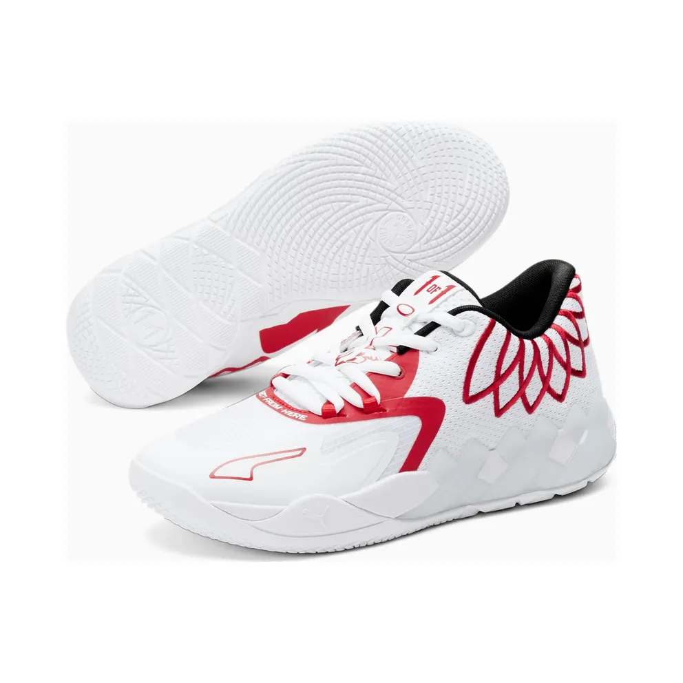 Men’s PUMA Mb.01 Lo White/High Risk Red (376941-10)