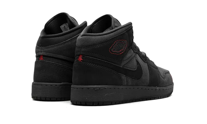 Air Jordan 1 Mid GS “BLACK SUEDE” (FQ7742-001)