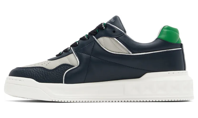 Valentino Garavani Navy & Gray One Stud Sneakers (1Y2S0E71QEE) (3)