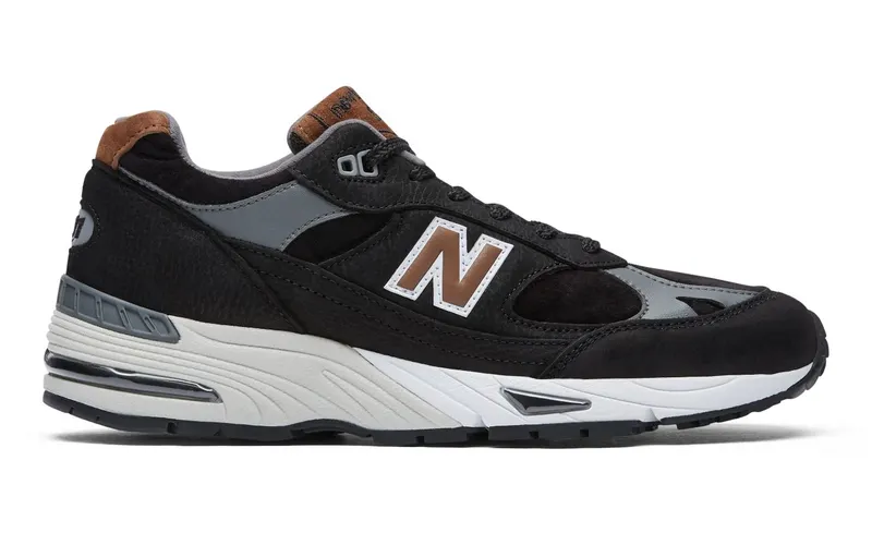 New Balance 991 MiUK Black Grey Brown (M991KT)