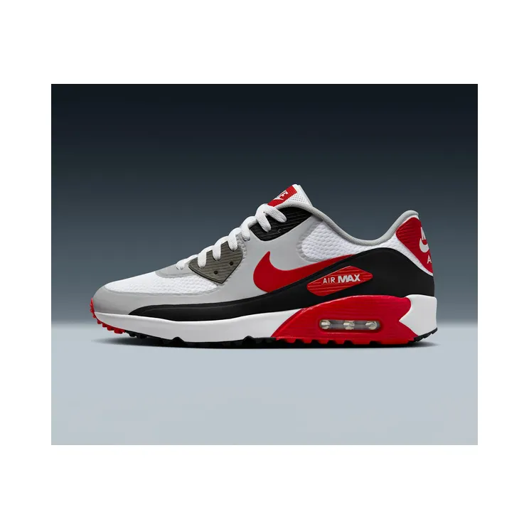 Nike Air Max 90 Golf “White / Black / Photon Dust / University Red” (DX5999-162)