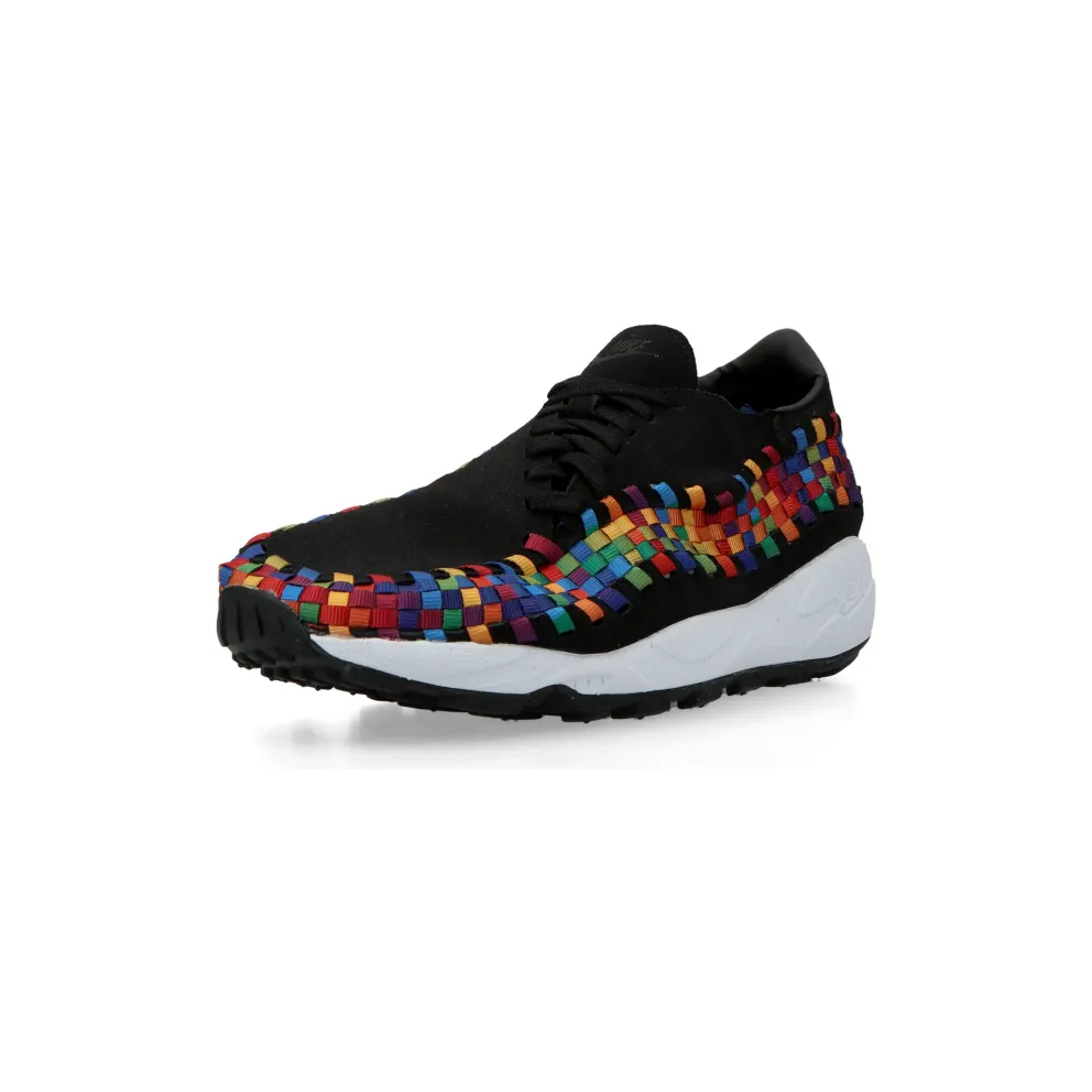 Nike Air Footscape Woven “Black Rainbow” (black / black / white) – FB1959-002
