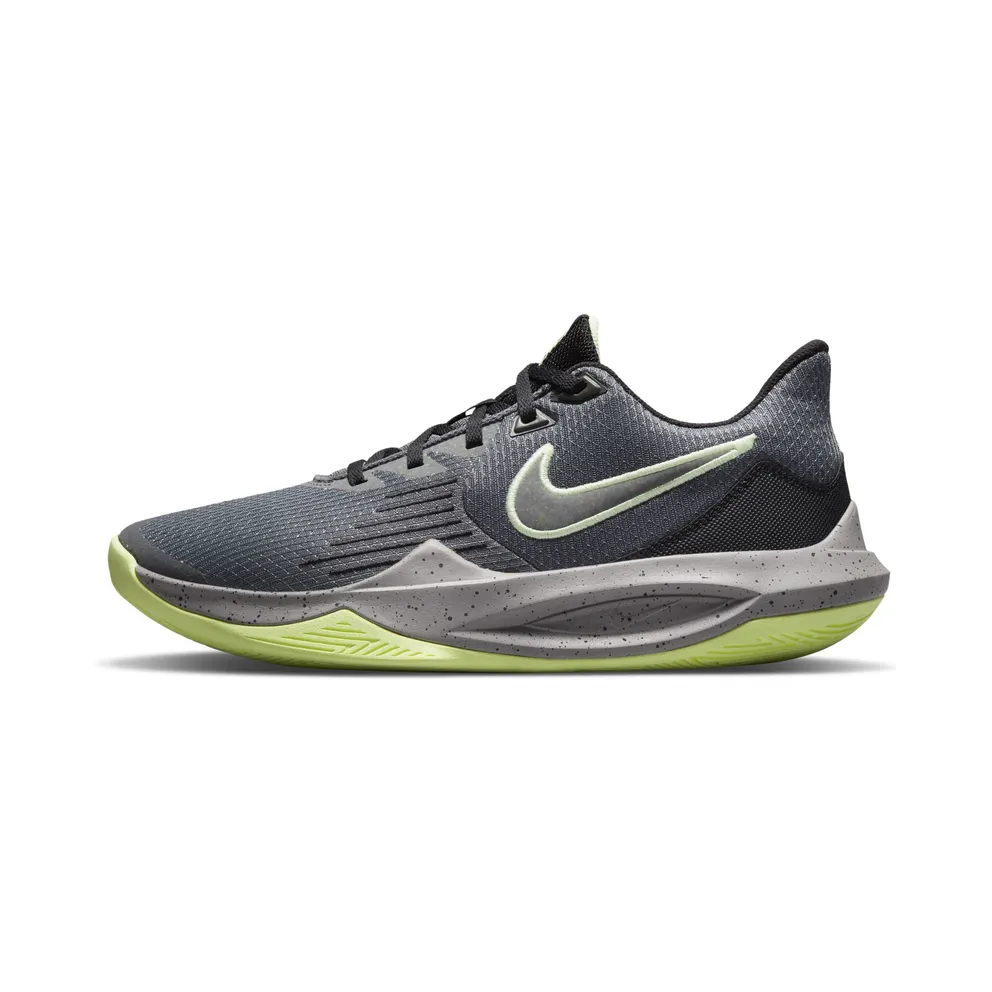 Nike Precision 5 “Iron Grey / Black / Barely Volt / Dust” (CW3403-001)