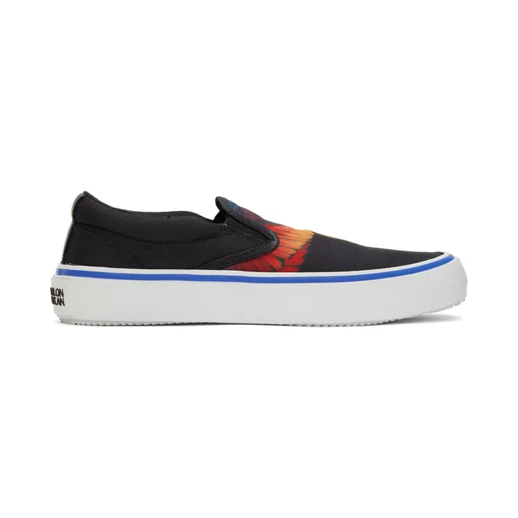 Marcelo Burlon County of Milan Black Icon Wings Low-Top Sneakers (CMIA079S22FAB0011025)