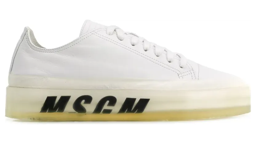 MSGM Sneakers mit Oversized-Sohle – Weiß (2641MDS725160)
