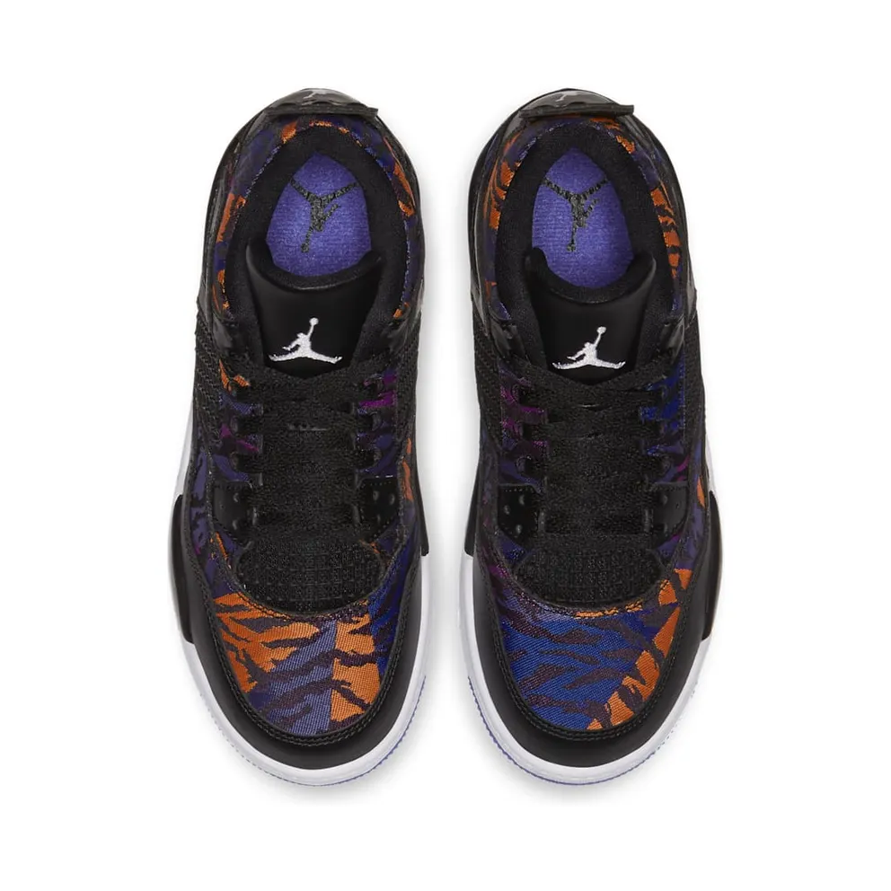 Jordan 4 Retro Black Rush Violet (PS) Black/White-Rush Violet (BQ9042-005)