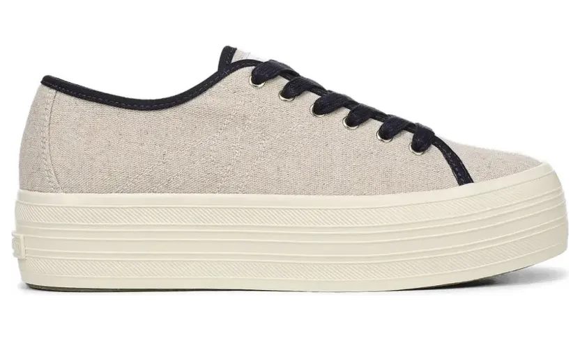 Veronica Beard Truett sneakers with plateauzool – Beige