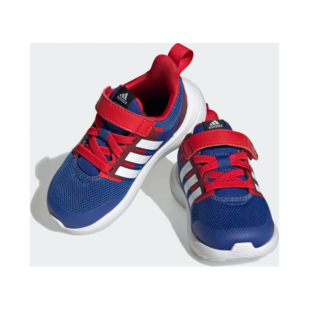 Adidas adidas x Marvel FortaRun 2.0 Spider-Man Cloudfoam Sport Running Elastic Lace Top Strap Royal Blue / Cloud White / Better Scarlet (HP9000)