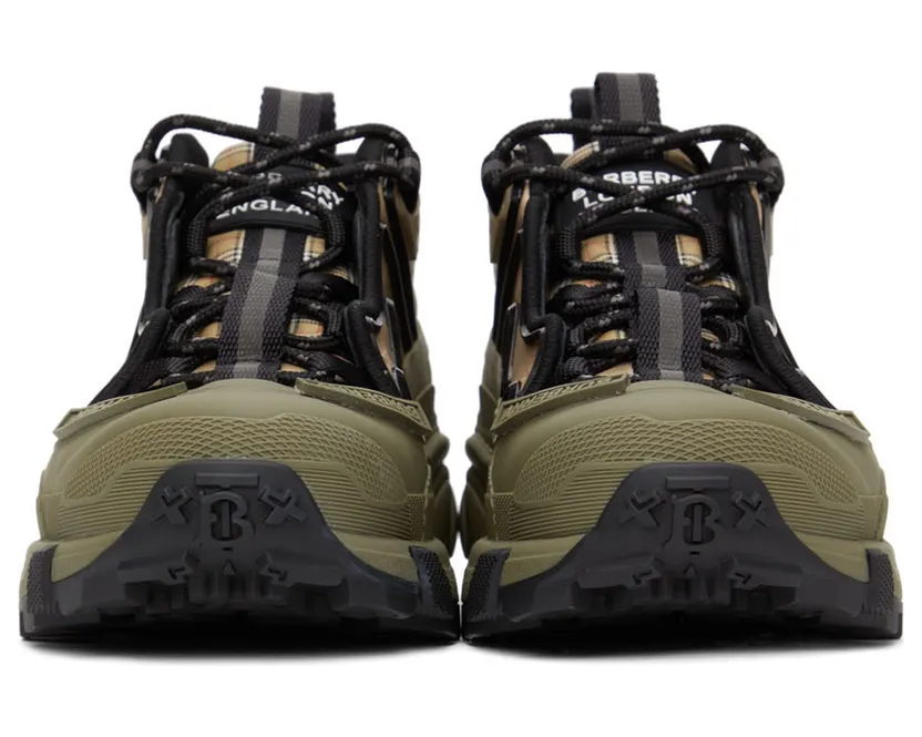 Burberry Beige & Khaki Technical Arthur Sneakers (8045285) (2)