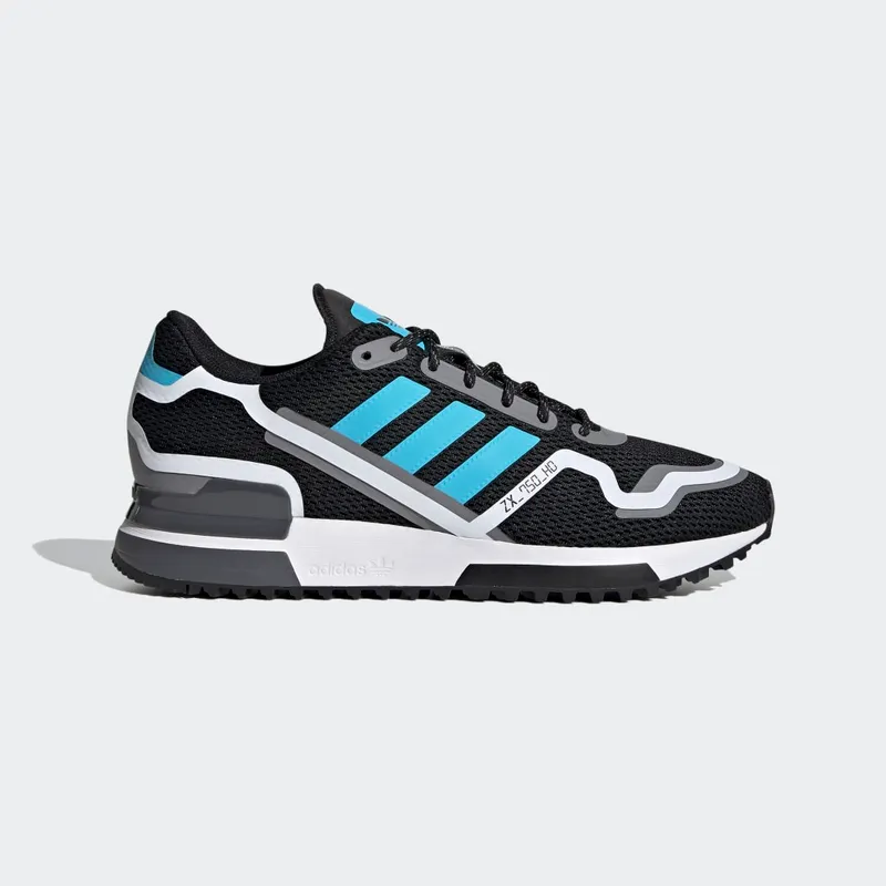 Adidas ZX 750 HD ‘Bright Cyan’ Core Black/Bright Cyan/Grey Three (FV2874)