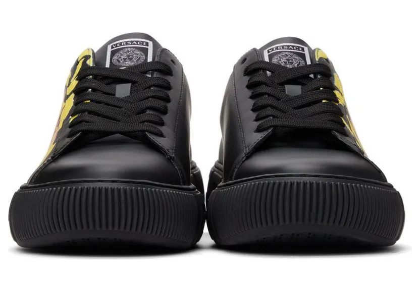 Versace Black Greca Medusa Tag Sneakers (DSU8404 1A01998) (2)