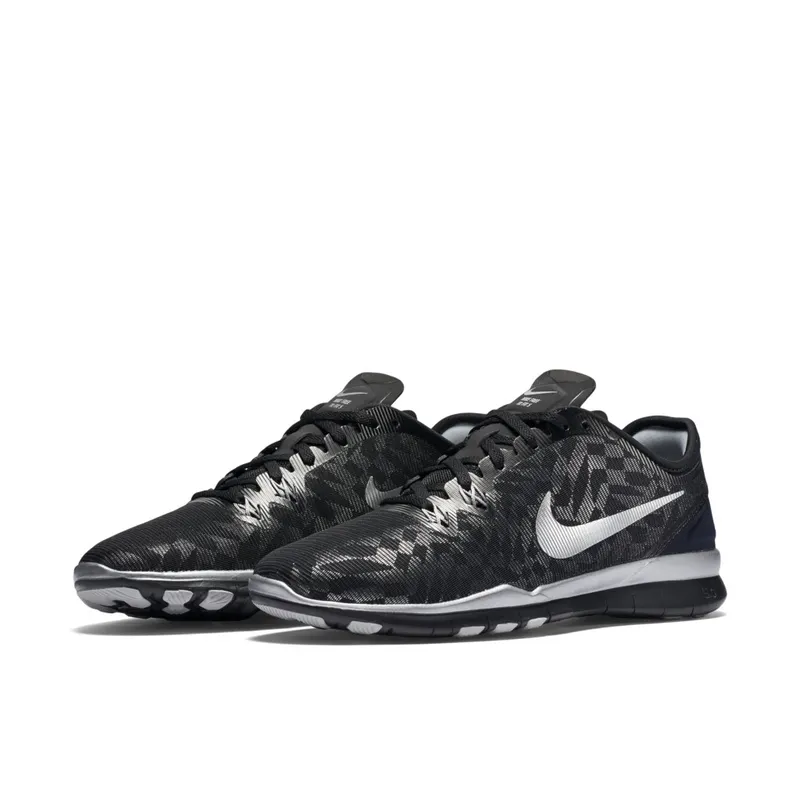 Nike Free 5.0 TR Fit 5 Black Metallic Silver (W) Black/Metallic Silver (806277-001)