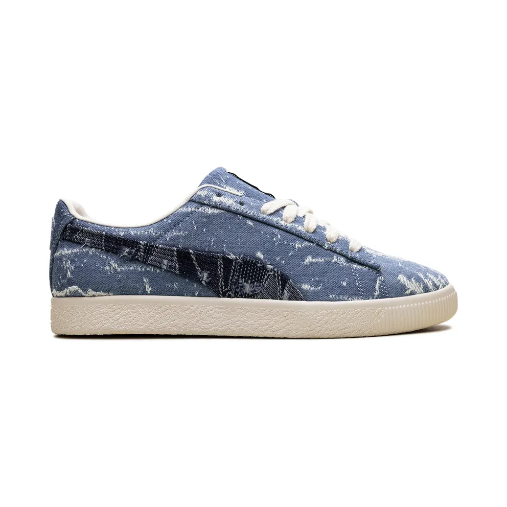Puma Clyde “Faded Denim Frosted Ivory” (399655-01)