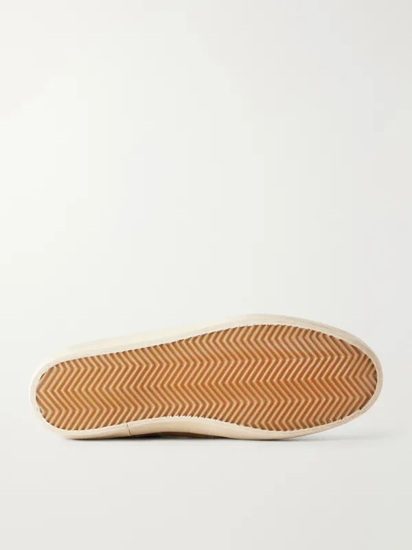 Golden Goose Soul Star Leather-Trimmed Suede Sneakers Tan (GMF00464.F008347) (3)