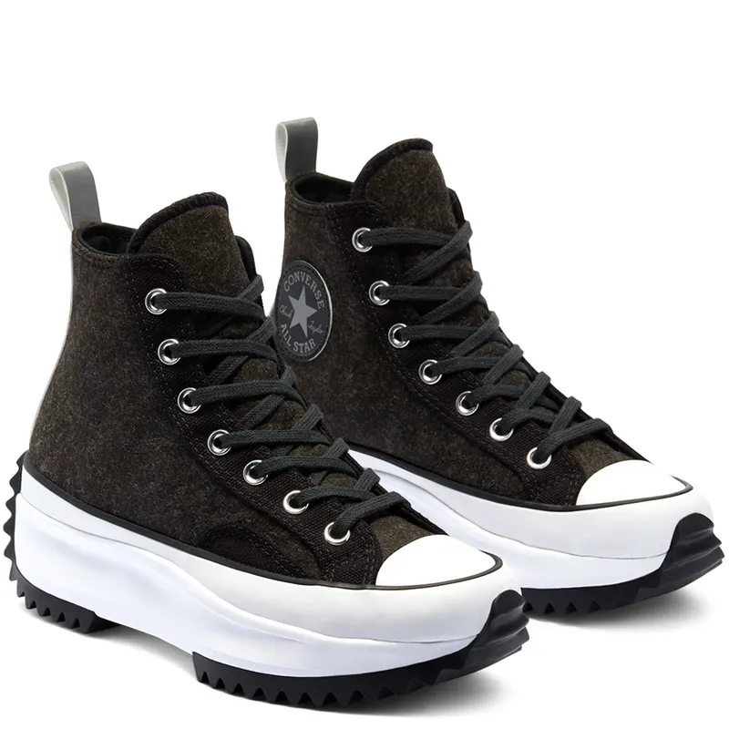 Converse Run Star Hike High ‘Black Ice – Black Silver’ Black/Silver/White (169437C)